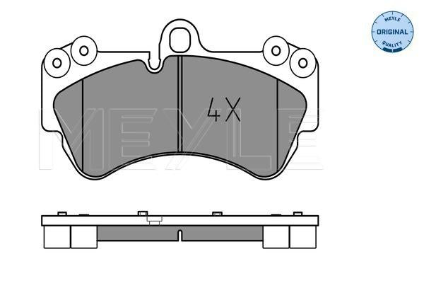 MEYLE Original Brake Pad Set Front 025 236 9217