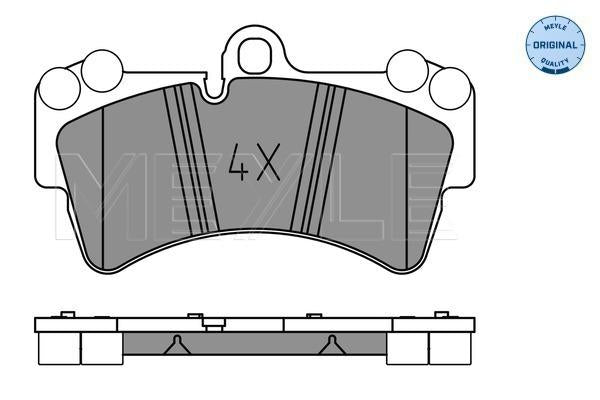 MEYLE Original Brake Pad Set Front 025 236 9317