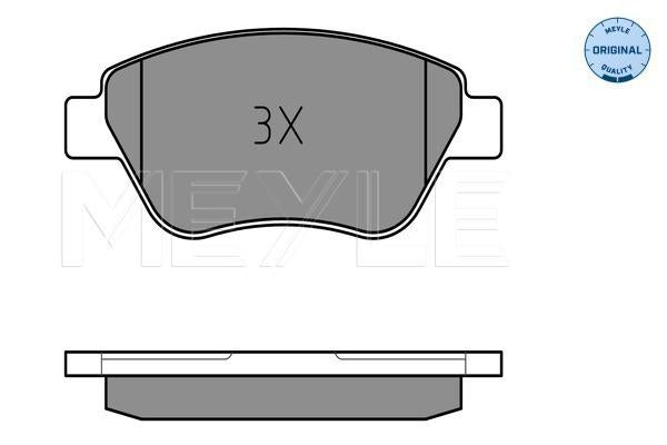 MEYLE Original Brake Pad Set Front 025 237 0517/W