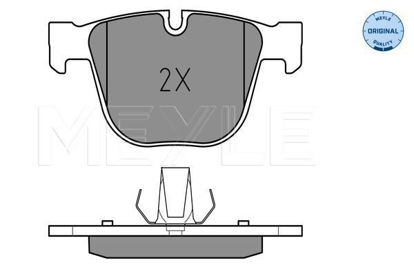MEYLE Original Brake Pad Set Rear 025 237 3017