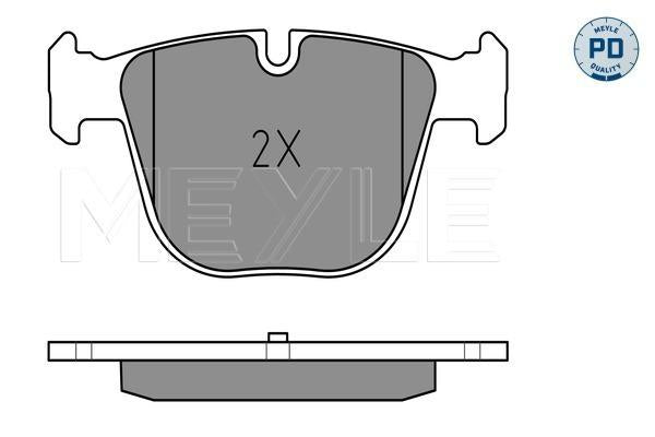 MEYLE PD Brake Pad Set Rear 025 237 3017/PD