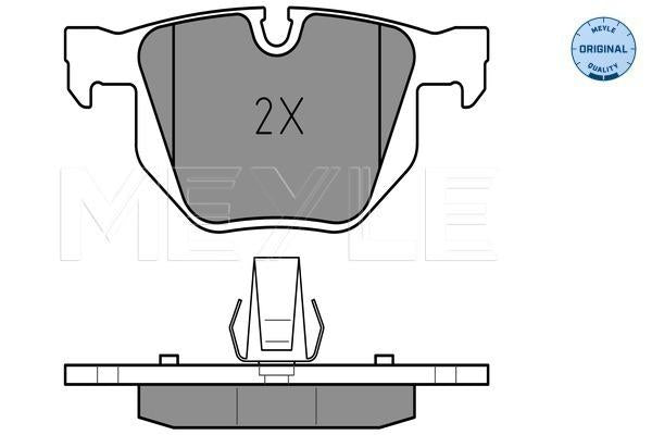 MEYLE Original Brake Pad Set Rear 025 237 3217
