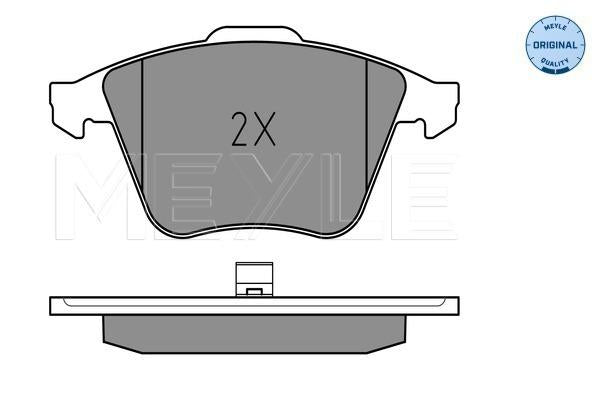 MEYLE Original Brake Pad Set Front 025 237 6220/W