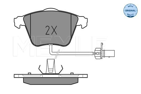 MEYLE Original Brake Pad Set Front 025 237 6220/W