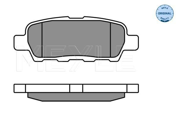 MEYLE Original Brake Pad Set Rear 025 238 7114/W