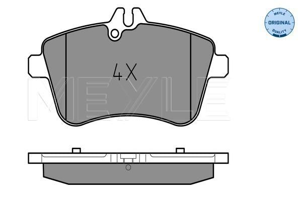 MEYLE Original Brake Pad Set Front 025 238 8120