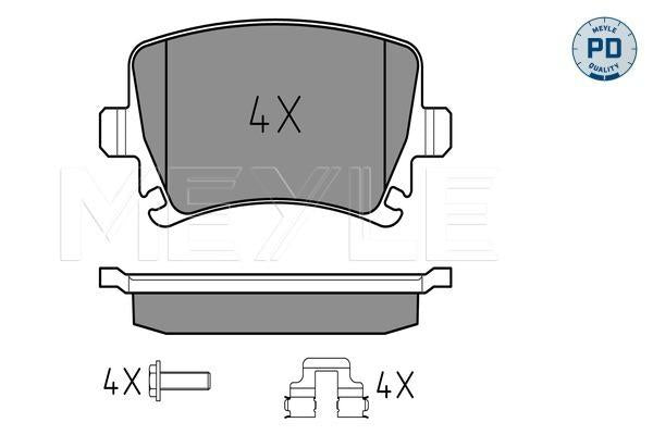 MEYLE PD Brake Pad Set Rear 025 239 1417/PD