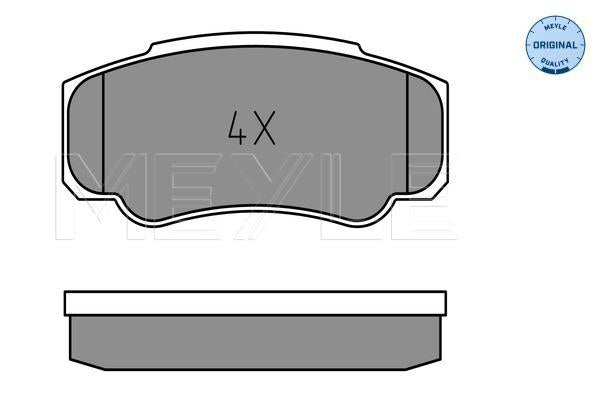 MEYLE Original Brake Pad Set Rear 025 239 2120