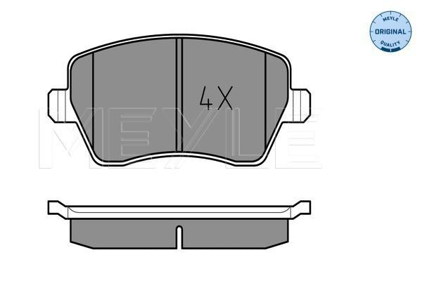 MEYLE Original Brake Pad Set Front 025 239 7317