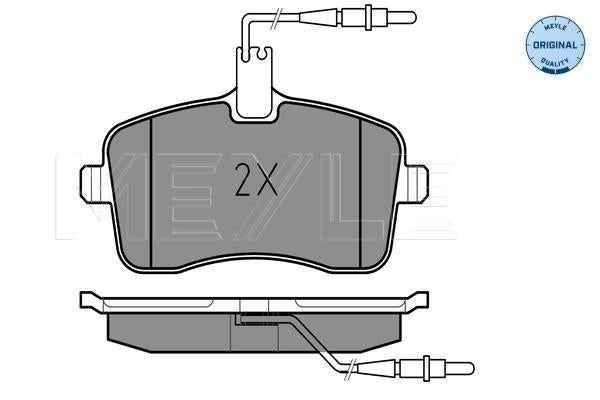 MEYLE Original Brake Pad Set Front 025 241 3418/W