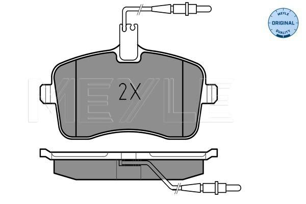 MEYLE Original Brake Pad Set Front 025 241 3418/W