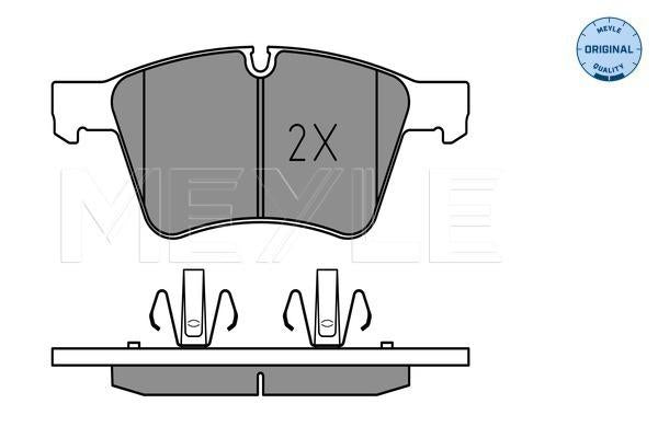 MEYLE Original Brake Pad Set Front 025 241 5120