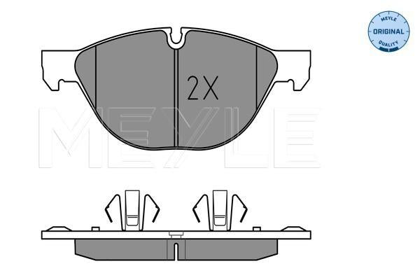 MEYLE Original Brake Pad Set Front 025 241 7219