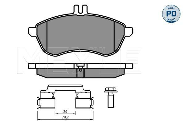 MEYLE PD Brake Pad Set Front 025 243 0620-2/PD