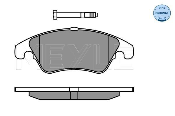 MEYLE Original Brake Pad Set Front 025 243 1019