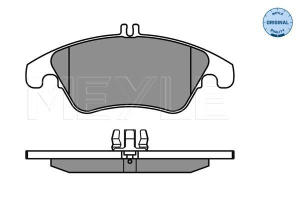 MEYLE Original Brake Pad Set Front 025 243 1019