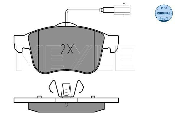 MEYLE Original Brake Pad Set Front 025 243 4019