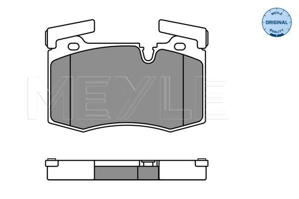 MEYLE Original Brake Pad Set Front 025 244 7814