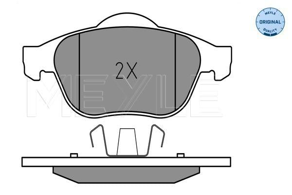 MEYLE Original Brake Pad Set Front 025 245 3618