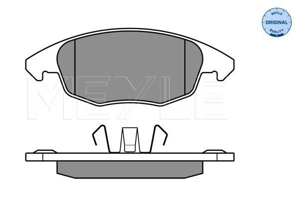 MEYLE Original Brake Pad Set Front 025 245 3818