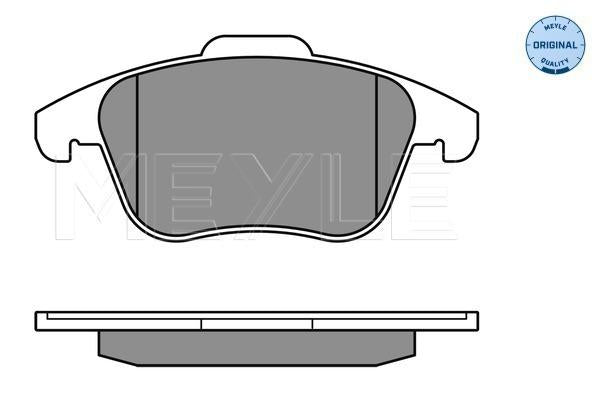 MEYLE Original Brake Pad Set Front 025 245 5719