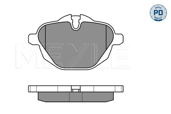 MEYLE PD Brake Pad Set Rear 025 245 6118/PD