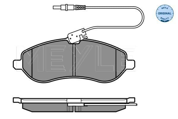 MEYLE Original Brake Pad Set Front 025 245 9518/W