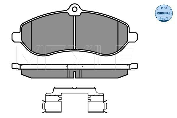 MEYLE Original Brake Pad Set Front 025 245 9518/W