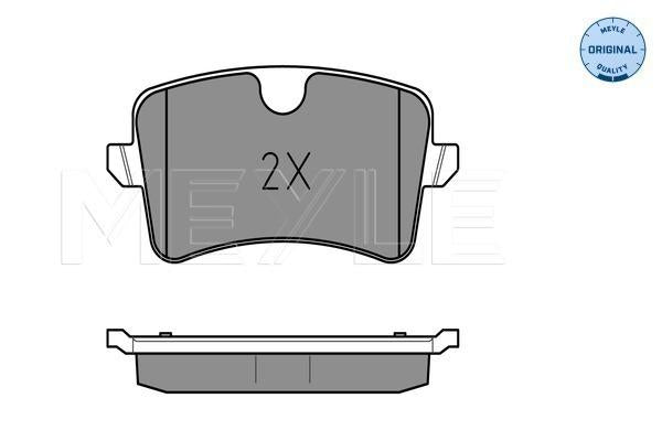 MEYLE Original Brake Pad Set Rear 025 246 0617/W