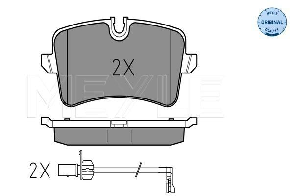 MEYLE Original Brake Pad Set Rear 025 246 0617/W
