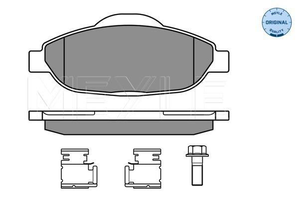 MEYLE Original Brake Pad Set Front 025 246 6017