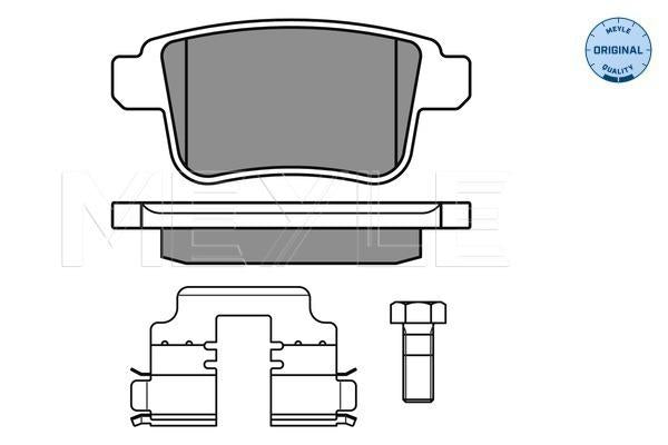 MEYLE Original Brake Pad Set Rear 025 246 9216