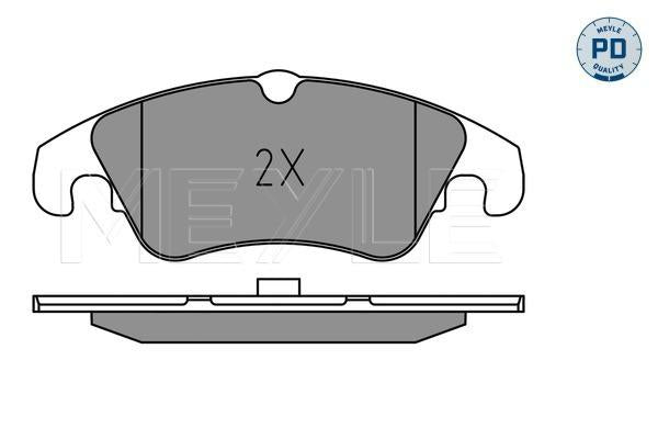 MEYLE PD Brake Pad Set Front 025 247 4319/PD