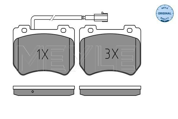 MEYLE Original Brake Pad Set Front 025 248 5215/W