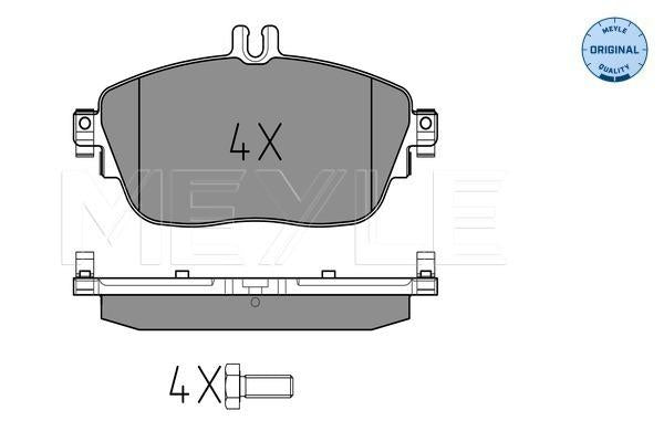 MEYLE Original Brake Pad Set Front 025 248 6919