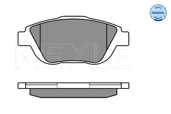MEYLE Original Brake Pad Set Front 025 248 8318