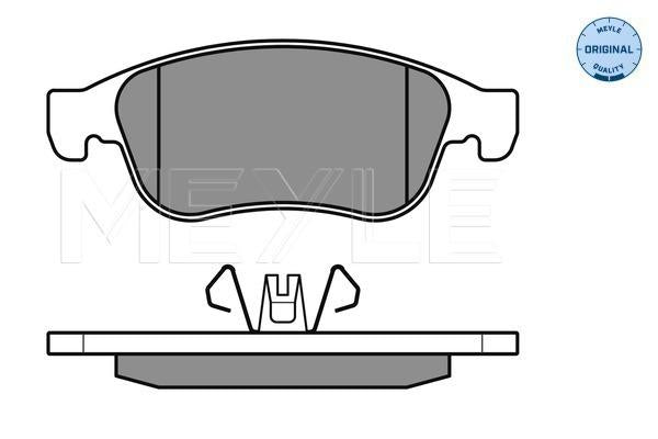 MEYLE Original Brake Pad Set Front 025 249 1418