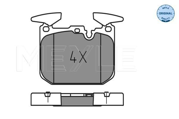 MEYLE Original Brake Pad Set Front 025 250 2818
