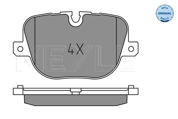 MEYLE Original Brake Pad Set 025 250 8517