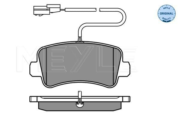MEYLE Original Brake Pad Set Rear 025 251 1218/W