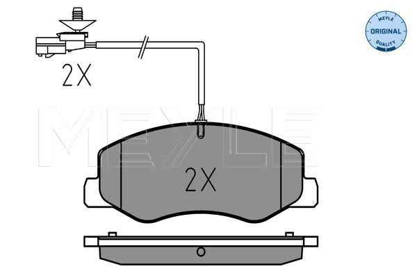 MEYLE Original Brake Pad Set Rear 025 251 7218/W