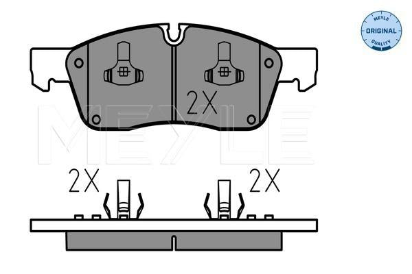 MEYLE Original Brake Pad Set Front 025 251 9021