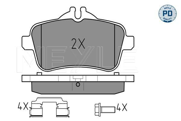 MEYLE PD Brake Pad Set Rear 025 252 1516/PD