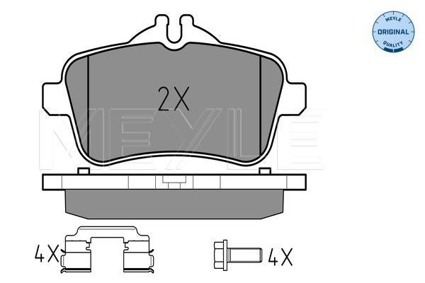 MEYLE Original Brake Pad Set Rear 025 252 1518