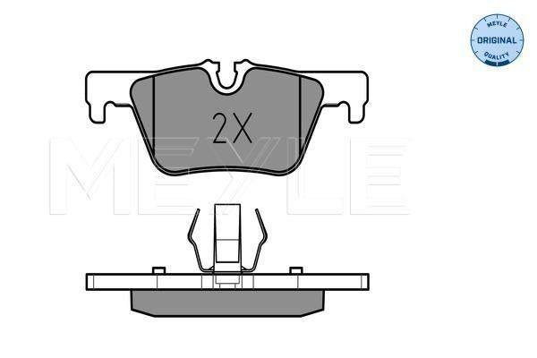 MEYLE Original Brake Pad Set Rear 025 253 0717