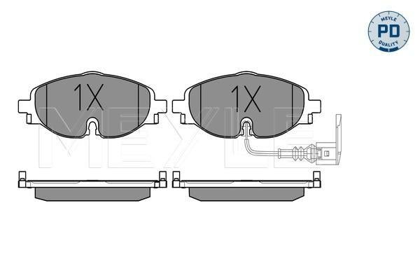 MEYLE PD Brake Pad Set Front 025 256 8320/PD