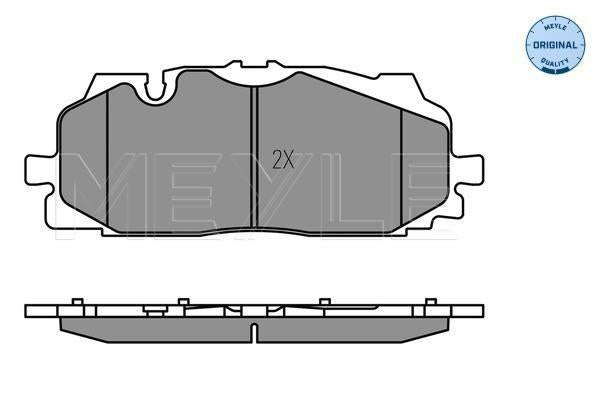 MEYLE Original Brake Pad Set Front 025 258 6117