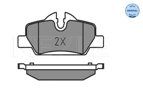 MEYLE Original Brake Pad Set Rear 025 259 8016