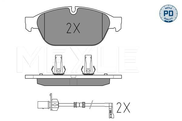 MEYLE PD Brake Pad Set Front 025 261 5820/PD