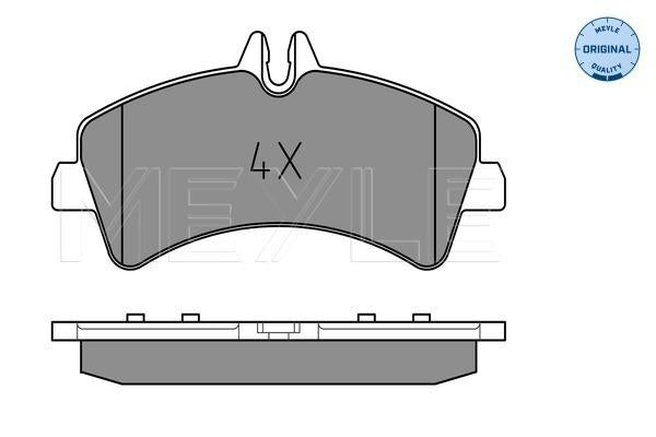 MEYLE Original Brake Pad Set Rear 025 292 1720